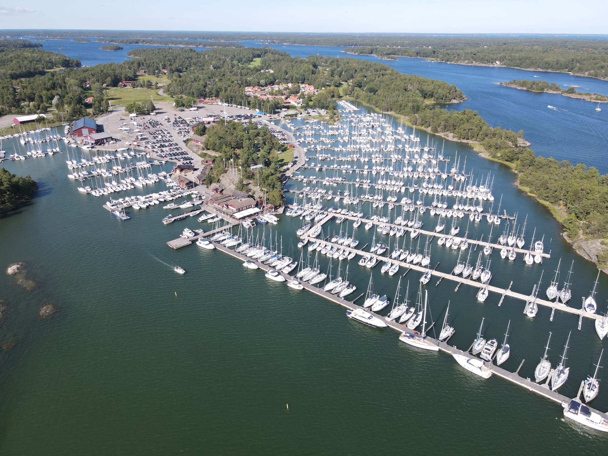 Utsikt över marinan.